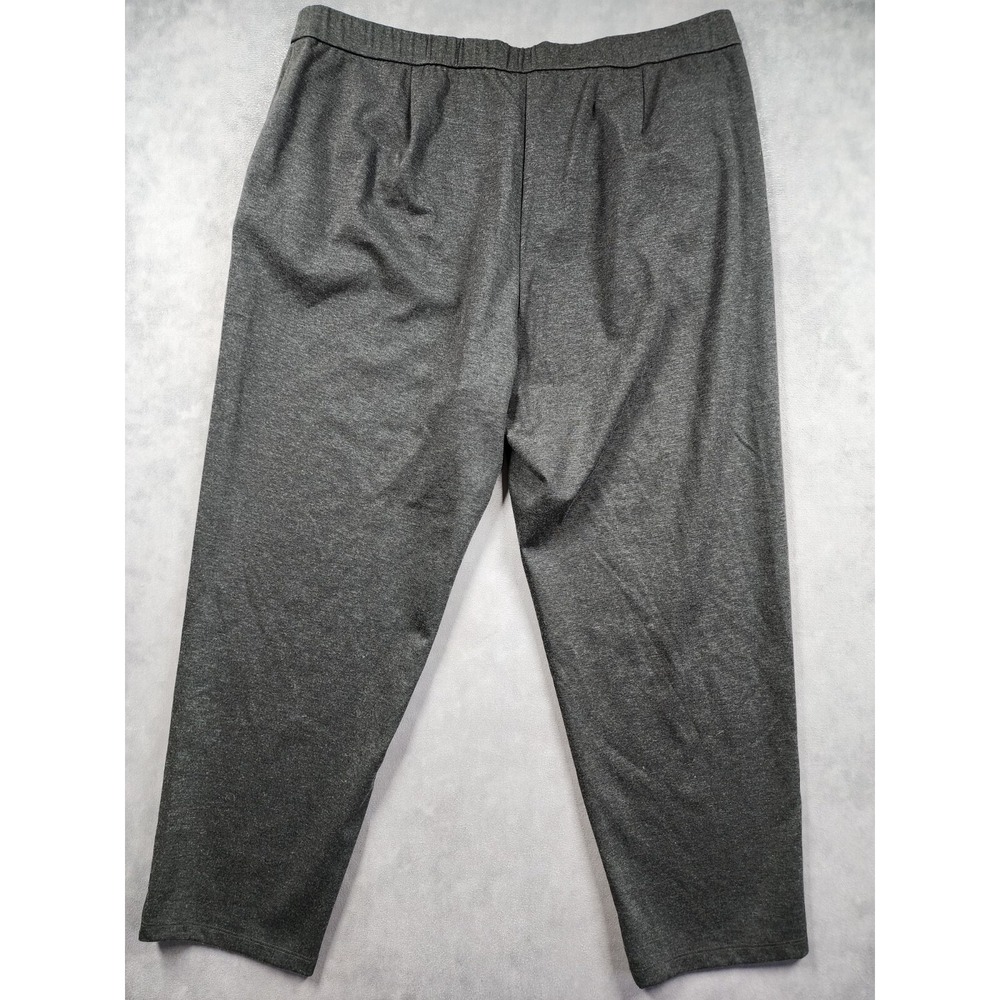 NWT Eileen Fisher Melange Tencel Ponte Slouchy Ankle Pant Womens XL Charcoal - Picture 2 of 13
